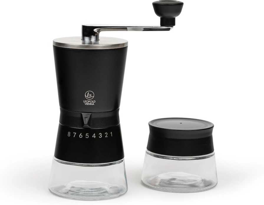 Leopold Vienna Kávový mlýnek Bologna Black (dárková sada)