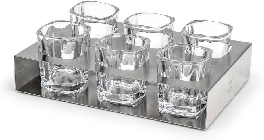 Leopold Vienna Sada 6 sklenic na panáka s tácem 