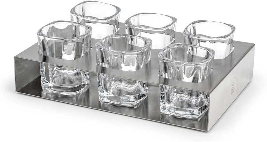 Leopold Vienna Sada 6 sklenic na panáka s tácem 