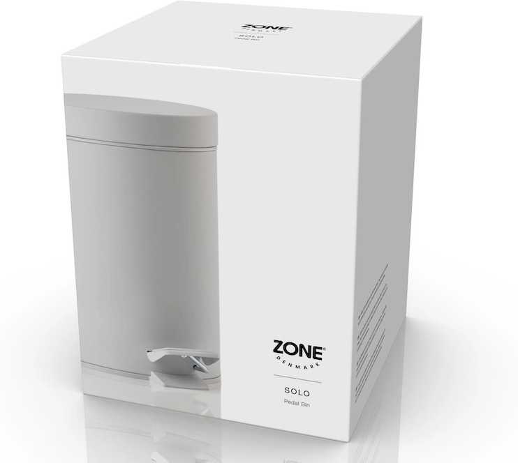 Zone Denmark Koupelnový pedálový koš 3l Solo Soft Grey