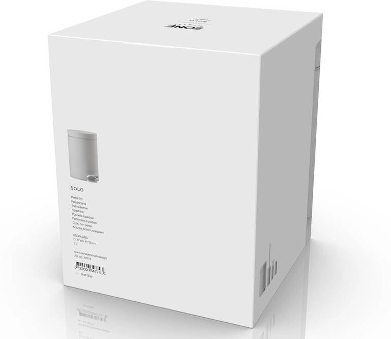 Zone Denmark Koupelnový pedálový koš 3l Solo Soft Grey
