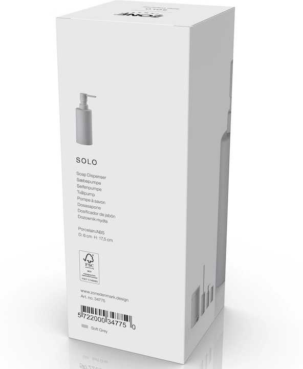 Zone Denmark Dávkovač mýdla Solo Soft Grey