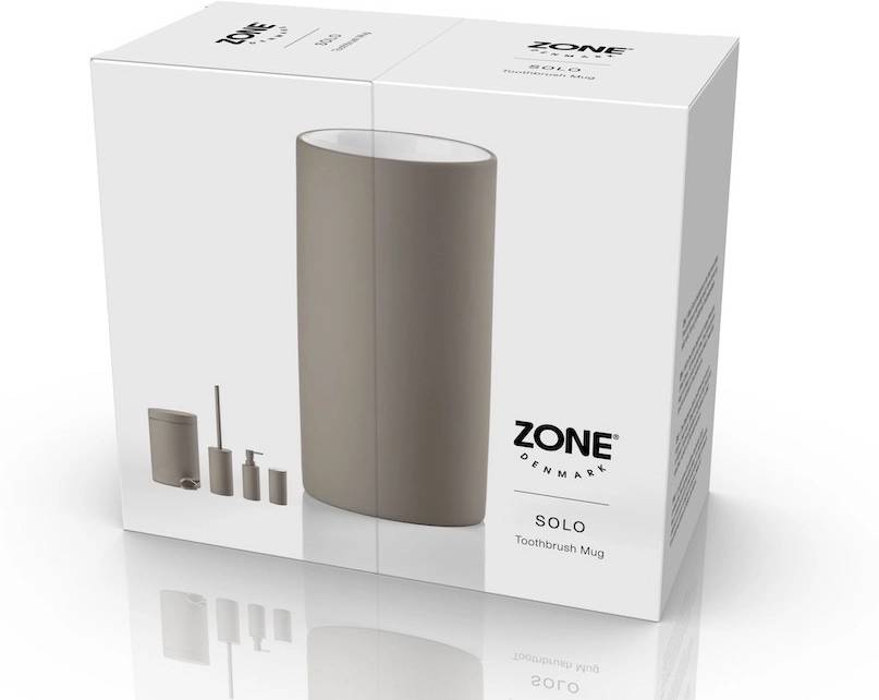 Zone Denmark Kelímek na zubní kartáček Solo Taupe