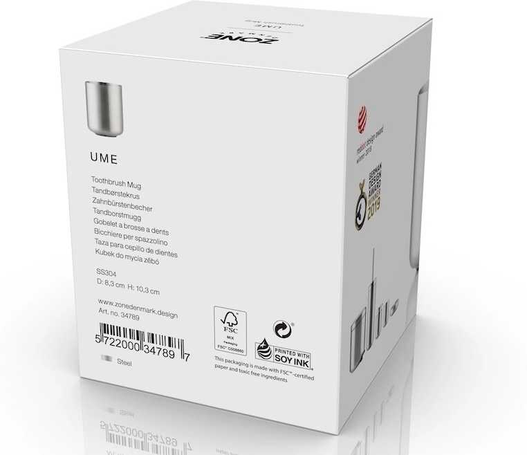 Zone Denmark Kelímek na zubní kartáček Ume Steel