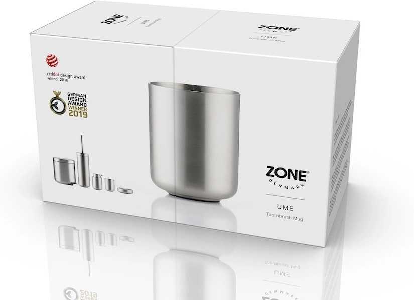 Zone Denmark Kelímek na zubní kartáček Ume Steel