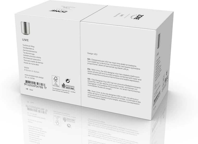 Zone Denmark Kelímek na zubní kartáček Ume Steel