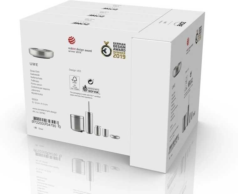 Zone Denmark Tácek na mýdlo Ume Steel