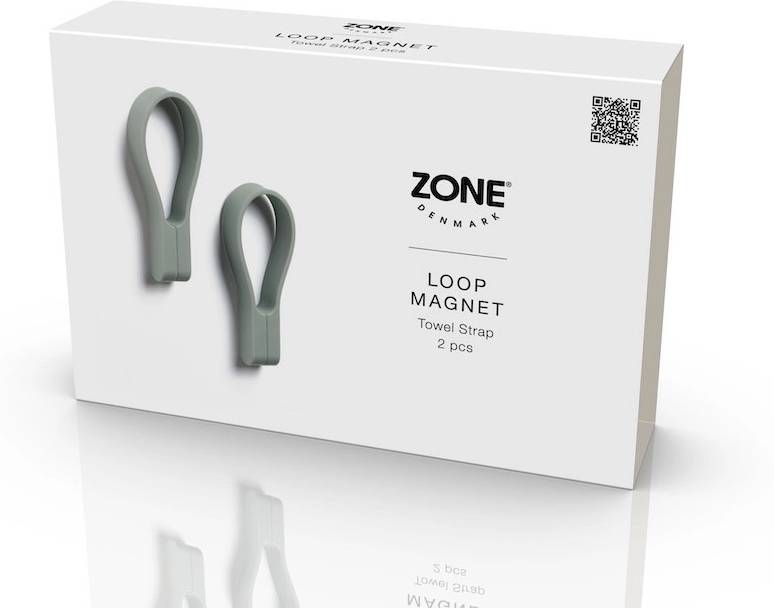 Zone Denmark Magnetické poutko na ručníky (sada 2ks) Matcha Green
