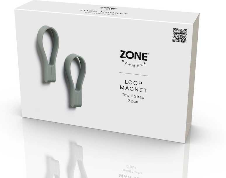 Zone Denmark Magnetické poutko na ručníky (sada 2ks) Matcha Green
