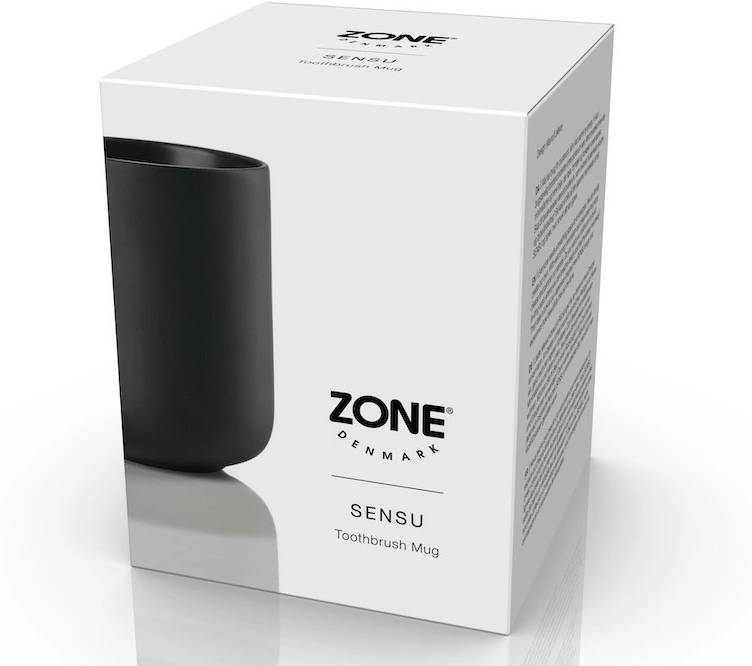 Zone Denmark Kelímek na zubní kartáček Sensu Black