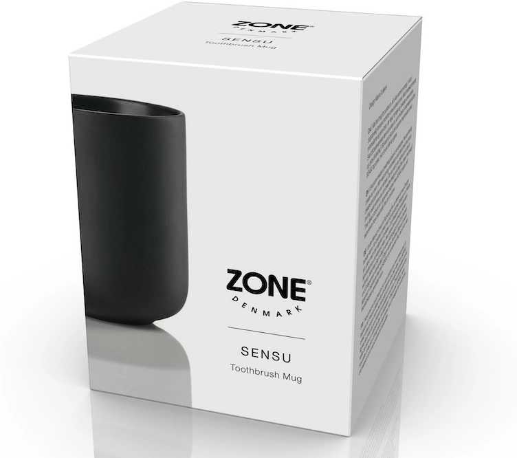 Zone Denmark Kelímek na zubní kartáček Sensu Black