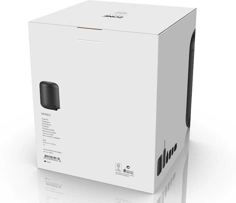 Zone Denmark Koupelnový pedálový koš 4l Sensu Black