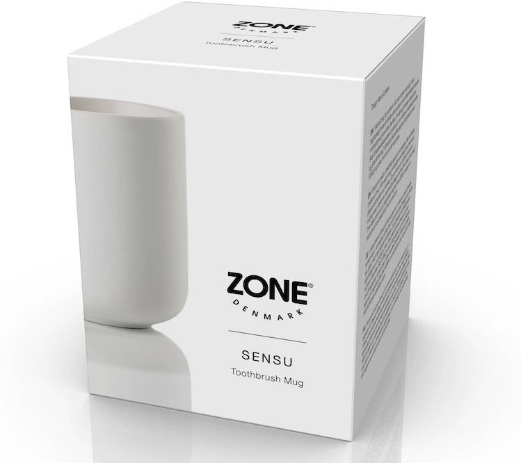 Zone Denmark Kelímek na zubní kartáček Sensu White