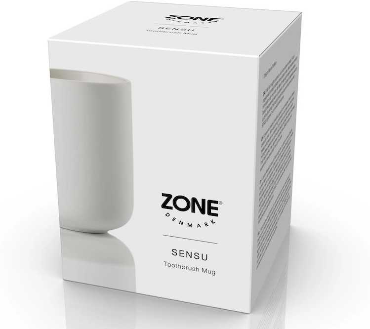 Zone Denmark Kelímek na zubní kartáček Sensu White