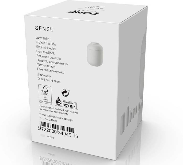 Zone Denmark Dóza s víkem 6,5x9 Sensu White