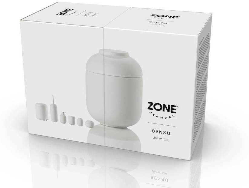 Zone Denmark Dóza s víkem 6,5x9 Sensu White