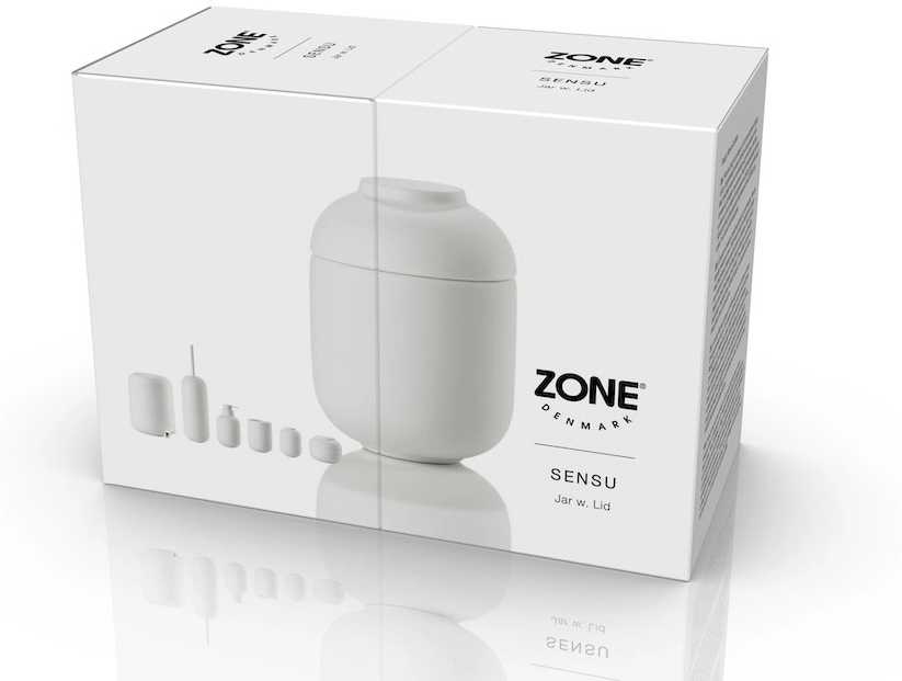 Zone Denmark Dóza s víkem 6,5x9 Sensu White