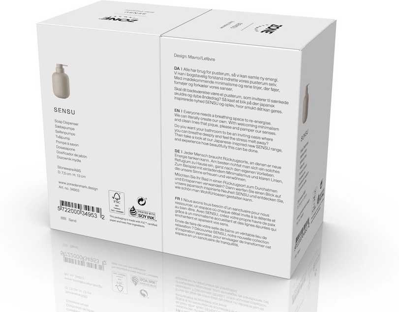 Zone Denmark Dávkovač mýdla Sensu Sand