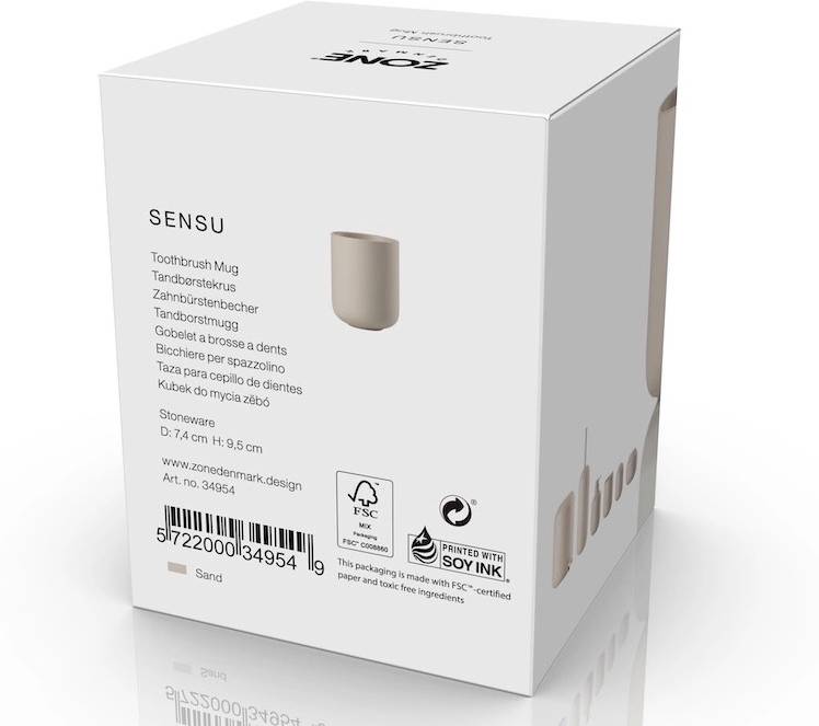 Zone Denmark Kelímek na zubní kartáček Sensu Sand