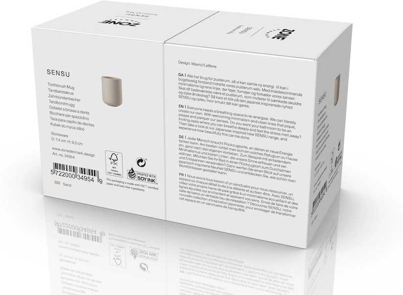 Zone Denmark Kelímek na zubní kartáček Sensu Sand
