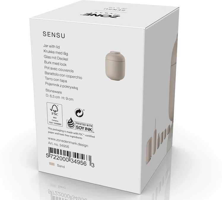 Zone Denmark Dóza s víkem 6,5x9 Sensu White