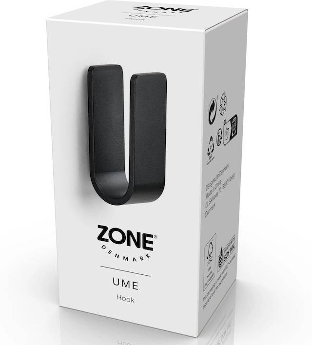 Zone Denmark Kovový háček na zeď Ume Black