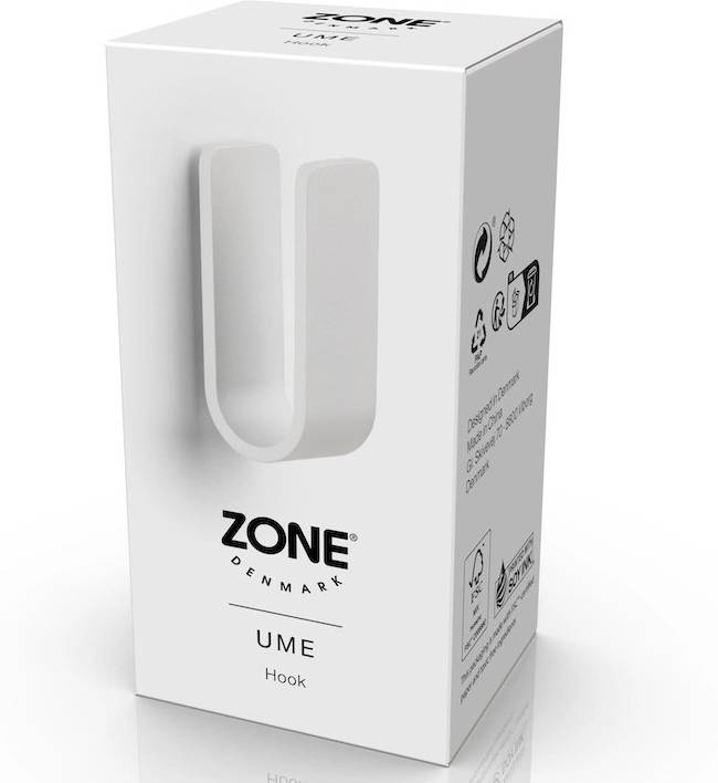 Zone Denmark Kovový háček na zeď Ume White