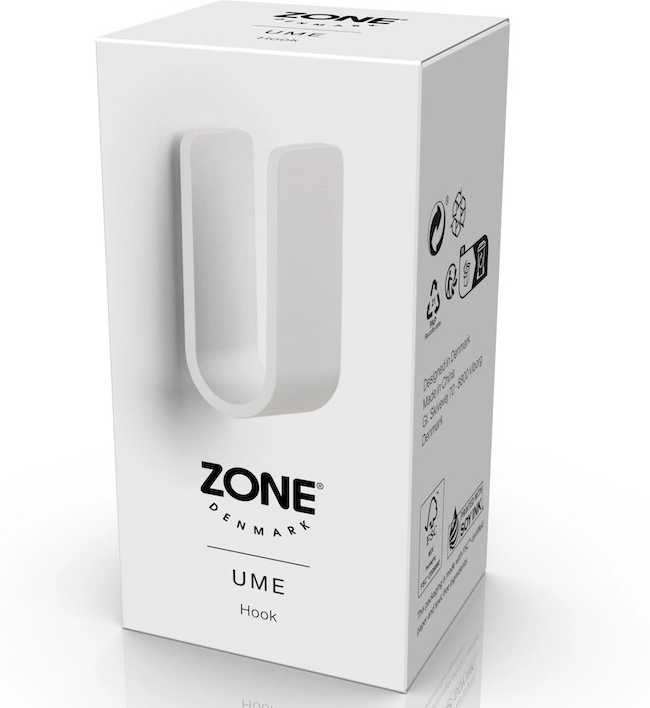 Zone Denmark Kovový háček na zeď Ume White