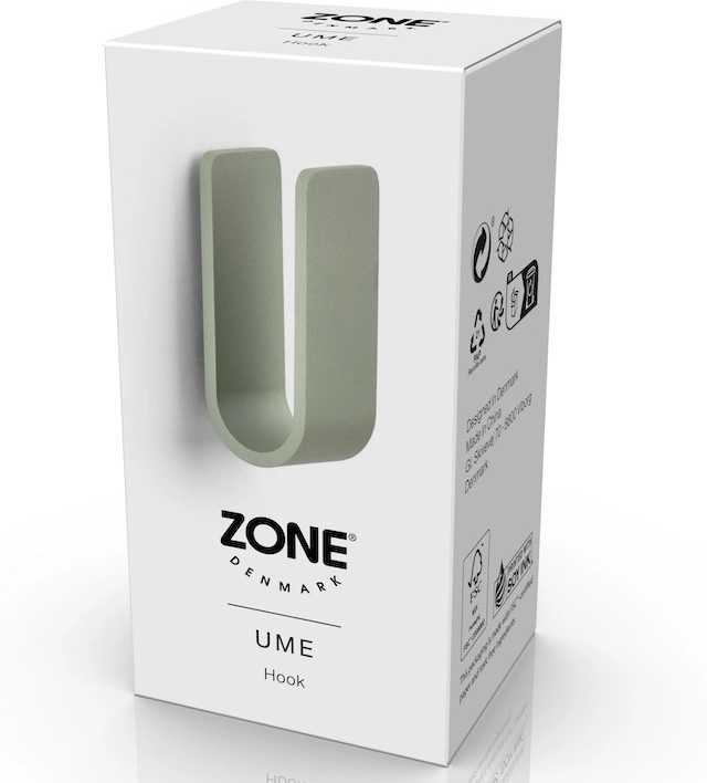 Zone Denmark Kovový háček na zeď Ume Eucalyptus