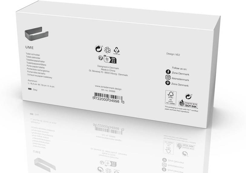 Zone Denmark Držák na toaletní papír Ume Grey