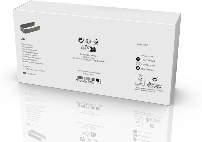 Zone Denmark Držák na toaletní papír Ume Olive Green