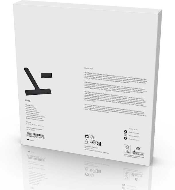 Zone Denmark Koupelnová stěrka se stojánkem Ume Black