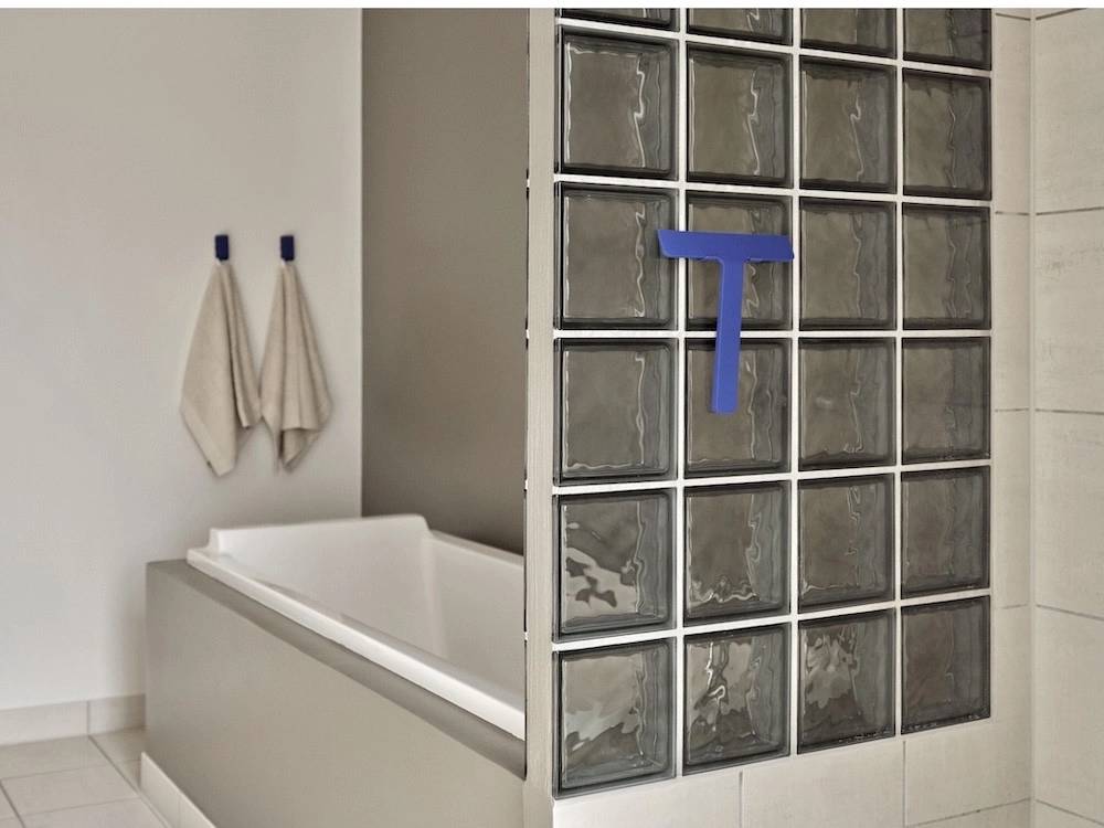 Zone Denmark Koupelnová stěrka se stojánkem Ume Indigo Blue