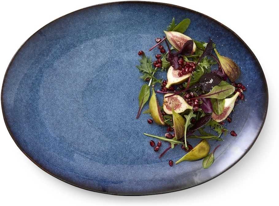 Bitz Oválná servírovací mísa 45x34cm Black/Dark Blue