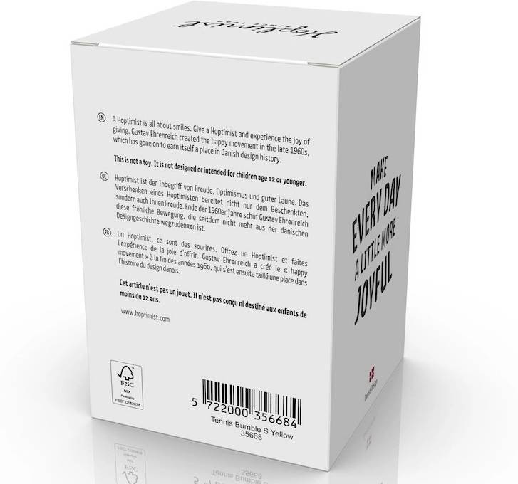 Hoptimist Figurka Hoptimist Tenisový míček Bumble S Yellow