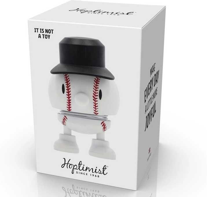 Hoptimist Figurka Hoptimist Basebalový míček Bumble S White