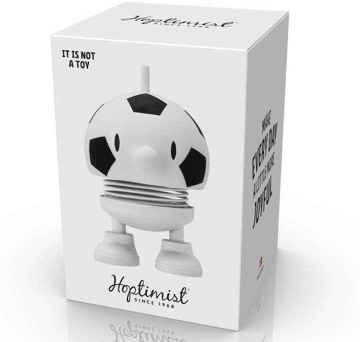 Hoptimist Figurka Hoptimist Fotbalový míč Bumble S White