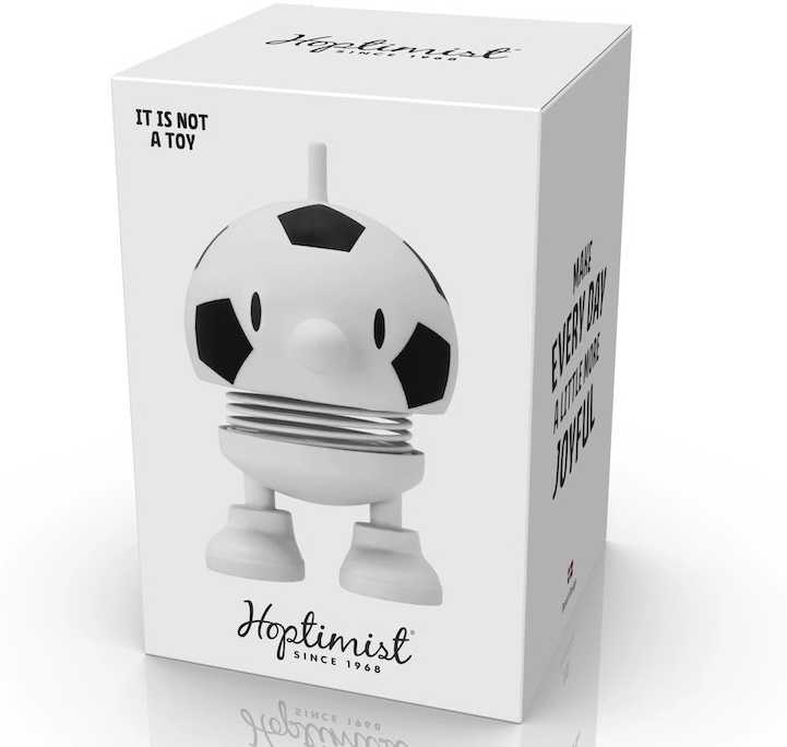 Hoptimist Figurka Hoptimist Fotbalový míč Bumble S White