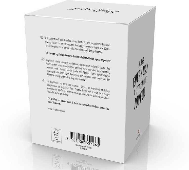 Hoptimist Figurka Hoptimist Bumble M Pink