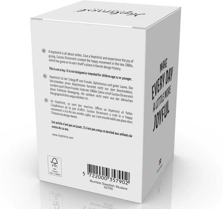 Hoptimist Figurka Hoptimist Švédsky student Bumble S White