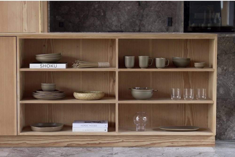 Villa Collection Kameninový hrnek s ouškem Shoku Warm Brown 23 cl