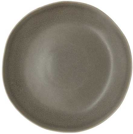 Villa Collection Kameninový mělký talíř Shoku Warm Brown 20 cm