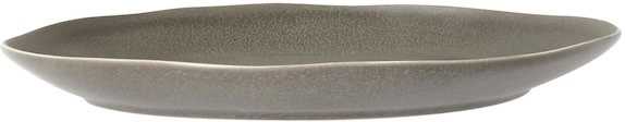 Villa Collection Kameninový mělký talíř Shoku Warm Brown 20 cm