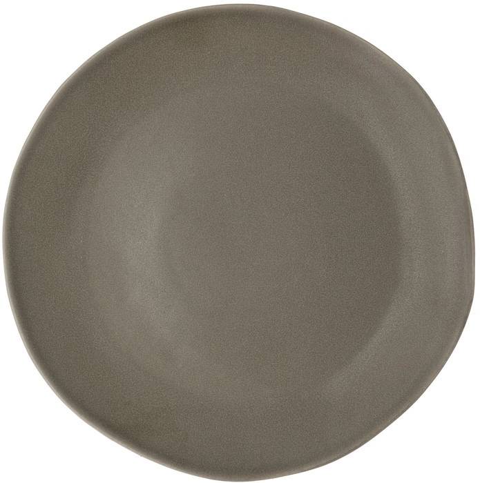 Villa Collection Kameninový mělký talíř Shoku Warm Brown 27 cm