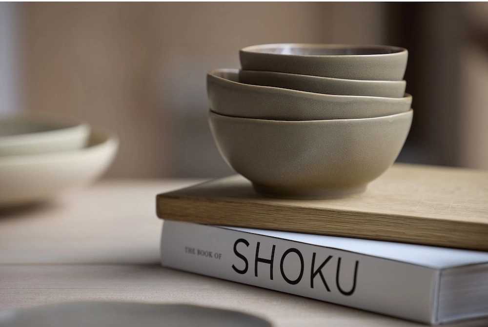 Villa Collection Kameninová miska Shoku Warm Brown 12,5 cm