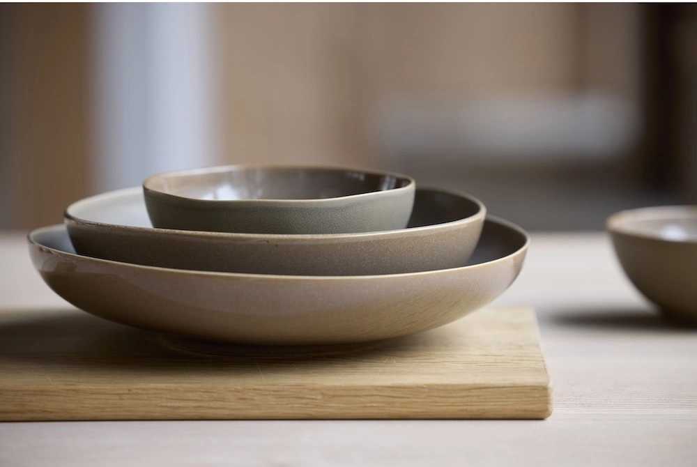 Villa Collection Kameninová miska Shoku Warm Brown 15 cm