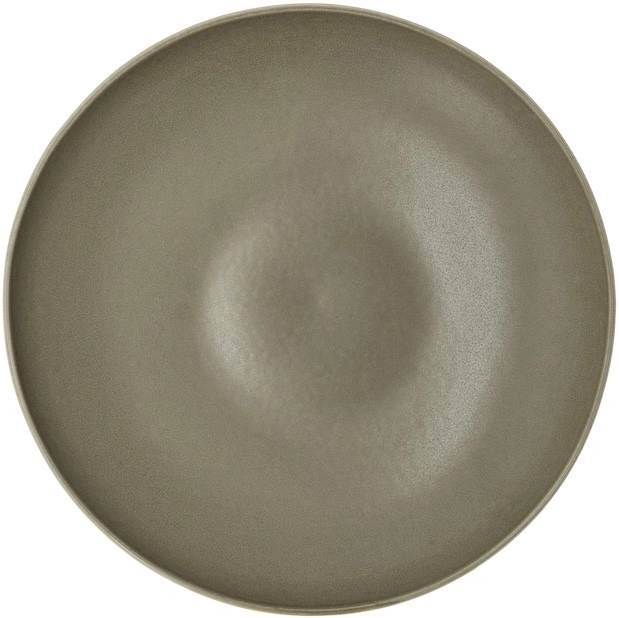 Villa Collection Kameninová salátová mísa Shoku Warm Brown 28 cm