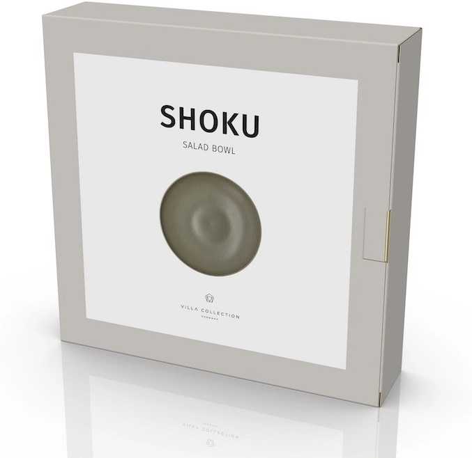 Villa Collection Kameninová salátová mísa Shoku Warm Brown 28 cm