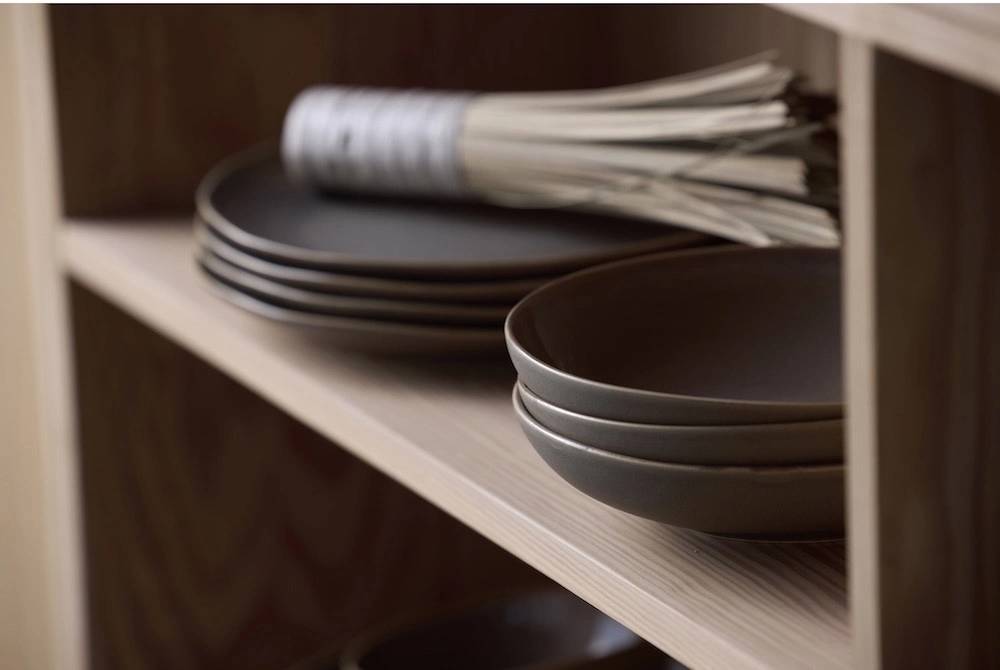 Villa Collection Kameninová těstovinová mísa Shoku Warm Brown 21 cm