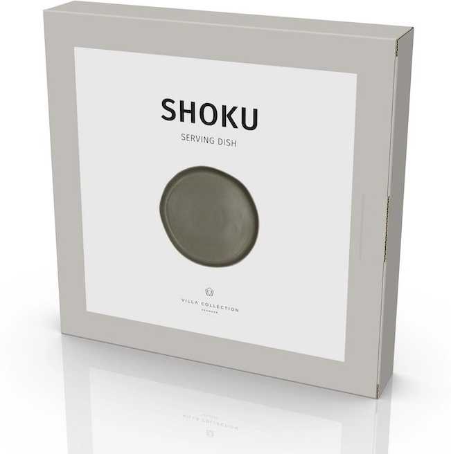 Villa Collection Kameninová servírovací mísa Shoku Warm Brown 28 cm